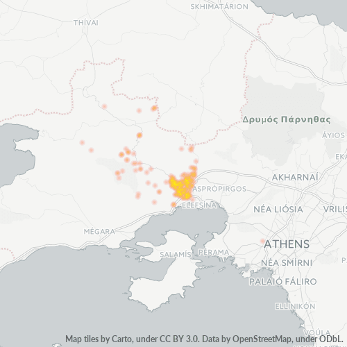 Dami ng Negosyo sa Postal Code 196 00 - Mándra, Attica