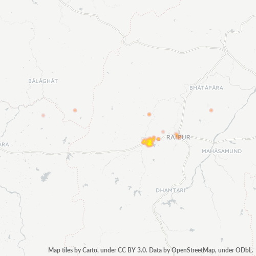 Dami ng Negosyo sa Postal Code 490006 - Durg, State of Chhattīsgarh