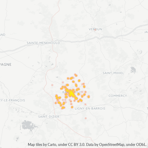 Dami ng Negosyo sa Postal Code 55000 - Robert-Espagne, Lorraine