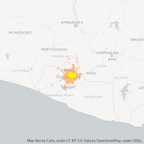 Dami ng Negosyo sa Postal Code 55281 - Sleman, Daerah Istimewa Yogyakarta