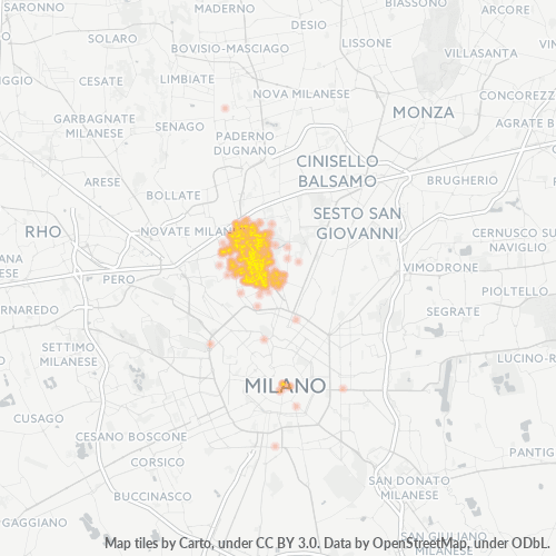Dami ng Negosyo sa Postal Code 20161 - Bruzzano, Lombardy