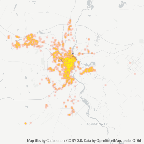 Dami ng Negosyo sa Postal Code 440000 - Penza, Penza Oblast