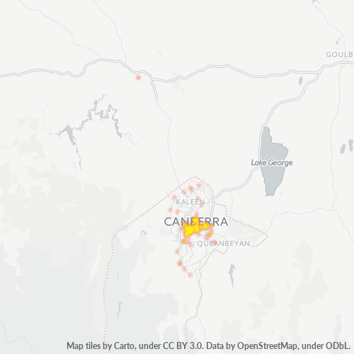 Dami ng Negosyo sa Postal Code 2600 - Yarralumla, Australian Capital Territory