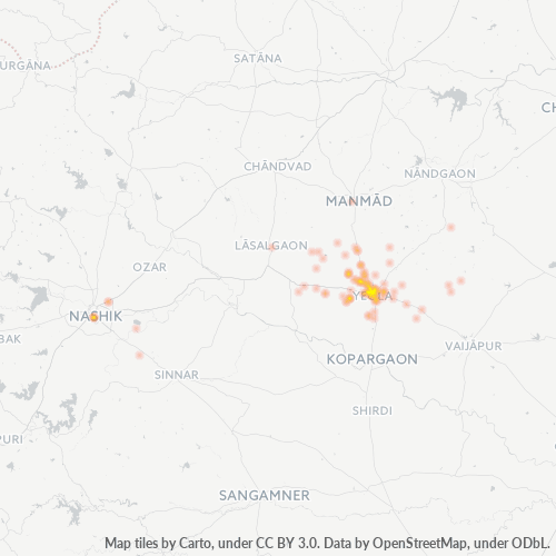 Dami ng Negosyo sa Postal Code 423401 - Yeola, Maharashtra