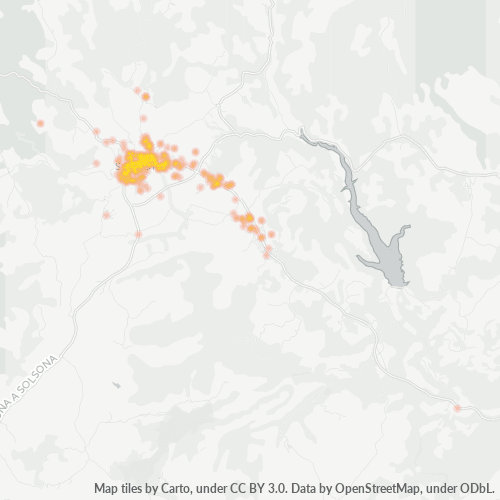 Bedrijfsconcentratie in Postcode 25280 - Olius, Catalonië