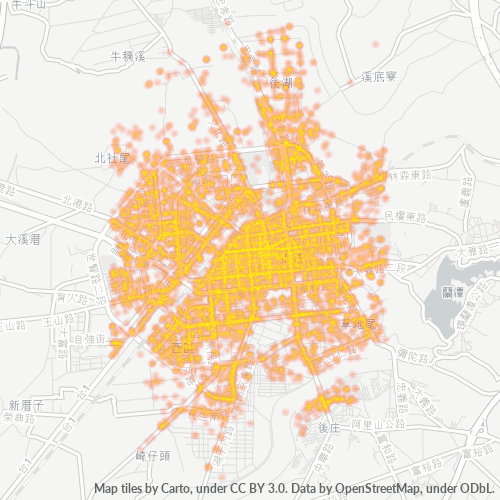 Bedrijfsconcentratie in Postcode 600 - Taiwan