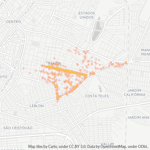 Dami ng Negosyo sa Postal Code 38026-000 - Uberaba, Minas Gerais