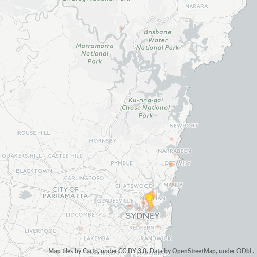 Dami ng Negosyo sa Postal Code 2090 - Cremorne, New South Wales