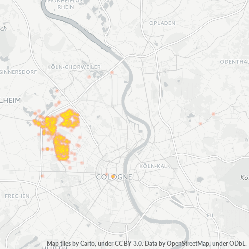 Konsentrasi Perniagaan di Poskod 50829 - Cologne, North Rhine-Westphalia