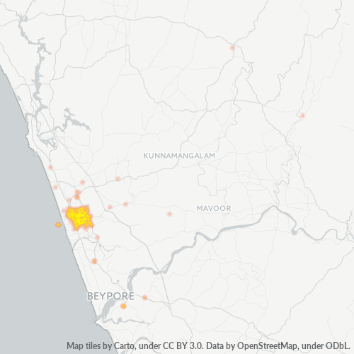 Dami ng Negosyo sa Postal Code 673004 - Kozhikode, State of Kerala