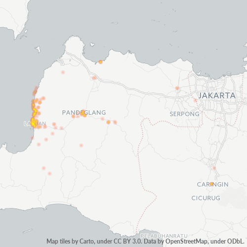 Dami ng Negosyo sa Postal Code 42264 - Pandeglang, Banten