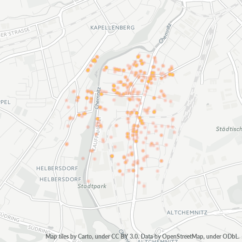 Business Concentration in Postal Code 09120 - Chemnitz, Saxony