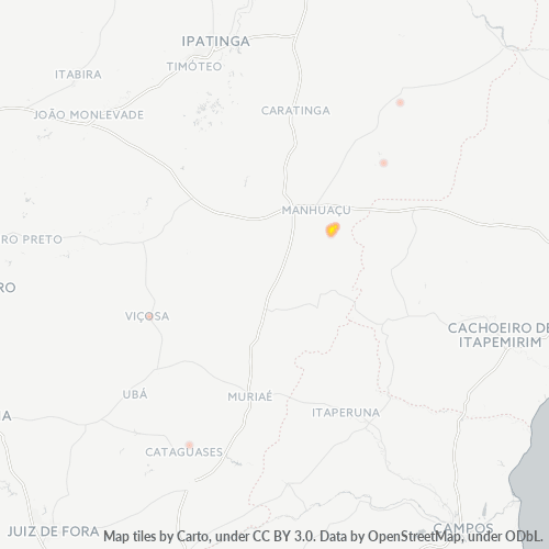 Dami ng Negosyo sa Postal Code 36970-000 - Manhumirim, Minas Gerais