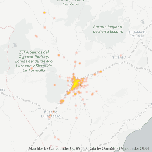 Mkusanyiko wa Biashara katika Posta 30800 - Lorca, Región de Murcia