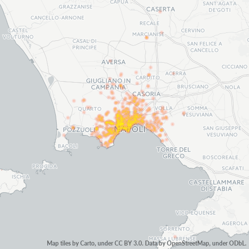 Business Concentration in Postal Code 80100 - Naples, Campania