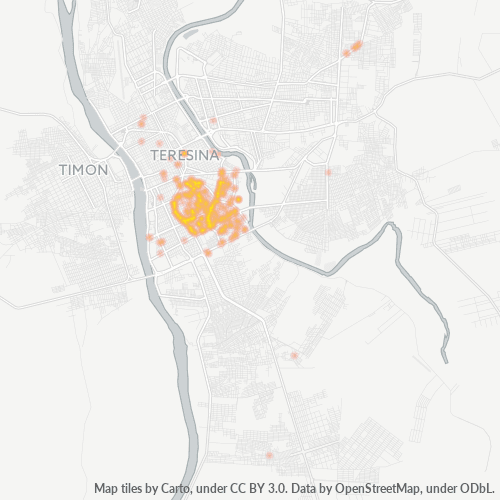 Dami ng Negosyo sa Postal Code 64016-000 - Teresina, Piauí