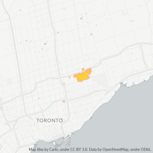 Besighheidskonsentrasie in Poskode L3S - Markham, Ontario