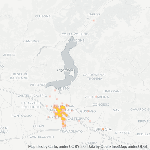 Bedrijfsconcentratie in Postcode 25046 - Italië