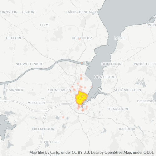 Konsentrasi Perniagaan di Poskod 24103 - Kiel, Schleswig-Holstein