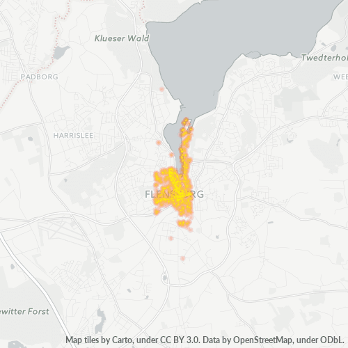 Business Concentration in Postal Code 24937 - Flensburg, Schleswig-Holstein