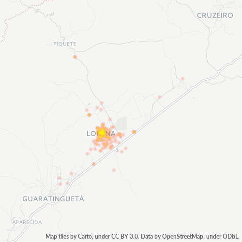 Dami ng Negosyo sa Postal Code 12600-000 - Lorena, São Paulo