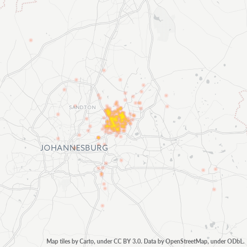 Bedrijfsconcentratie in Postcode 1610 - Edenvale, Gauteng