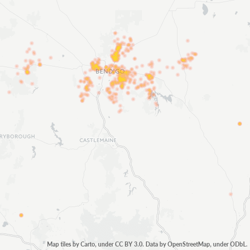 Dami ng Negosyo sa Postal Code 3551 - Kennington, Victoria