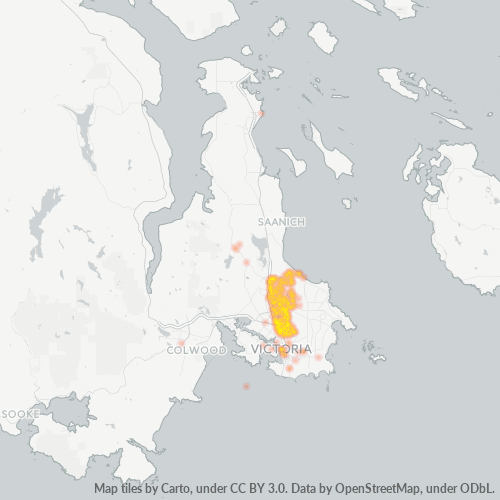 Dami ng Negosyo sa Postal Code V8X - Victoria, British Columbia