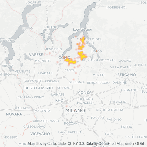 Dami ng Negosyo sa Postal Code 22030 - Italya