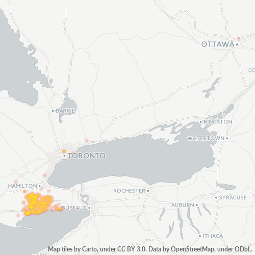 Bedrijfsconcentratie in Postcode N0A - Ontario