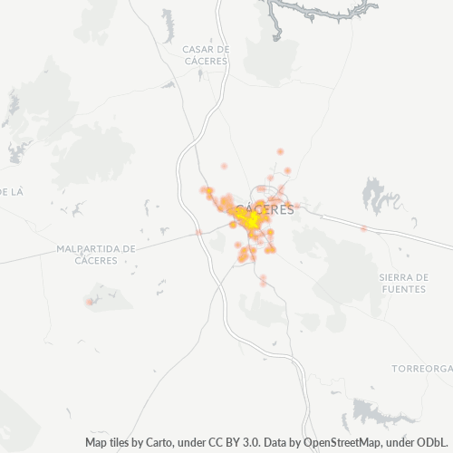 Dami ng Negosyo sa Postal Code 10001 - Cáceres, Extremadura