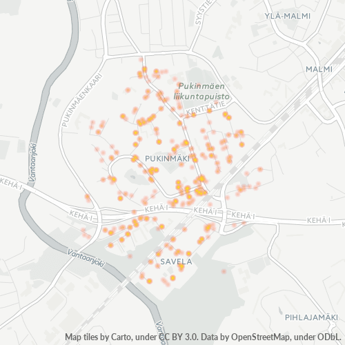 Dami ng Negosyo sa Postal Code 00720 - Vallila, Uusimaa