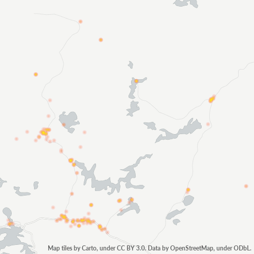 Bedrijfsconcentratie in Postcode P0V - Ontario