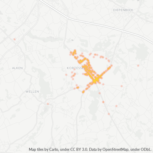Bedrijfsconcentratie in Postcode 3720 - Kortessem, Vlaanderen
