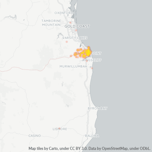 Dami ng Negosyo sa Postal Code 2486 - New South Wales