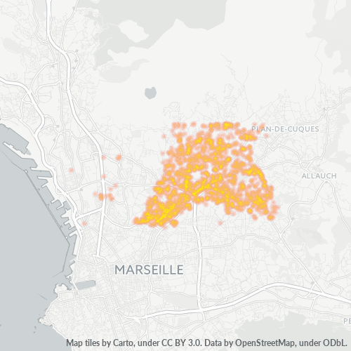 Dami ng Negosyo sa Postal Code 13013 - Marseille 13, Provence-Alpes-Côte d'Azur