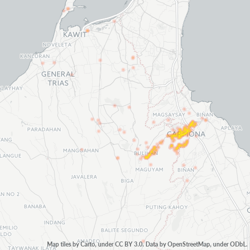 Business Concentration in Zip Code 4116 - Carmona, Calabarzon