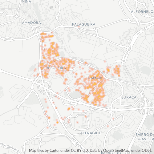 Dami ng Negosyo sa Postal Code 2720 - Amadora, Distrito de Lisboa