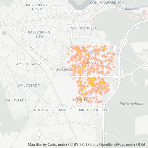 Dami ng Negosyo sa Postal Code 14480 - Potsdam, Brandeburgo
