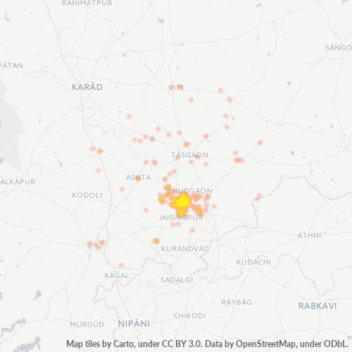 Bedrijfsconcentratie in Postcode 416416 - Maharashtra