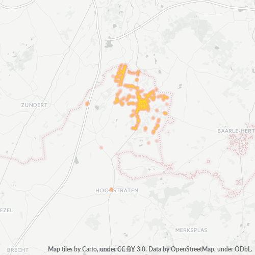 Bedrijfsconcentratie in Postcode 2328 - België