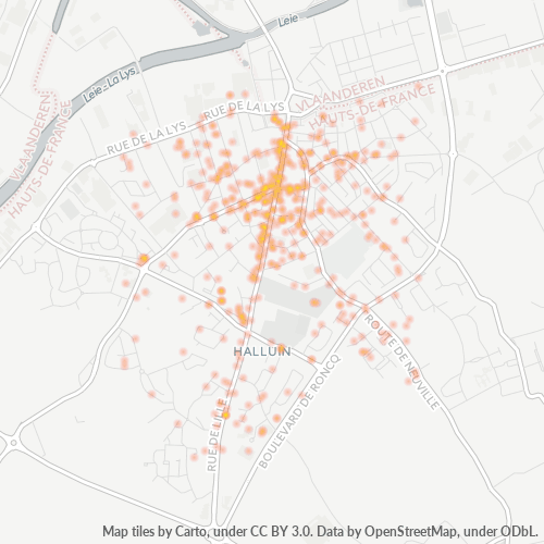Dami ng Negosyo sa Postal Code 59250 - Halluin, Nord-Pas-de-Calais
