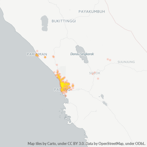 Dami ng Negosyo sa Postal Code 25173 - Padang, Provinsi Sumatera Barat