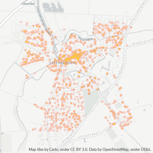 Dami ng Negosyo sa Postal Code 4651 - Steenbergen, Provincie Noord-Brabant