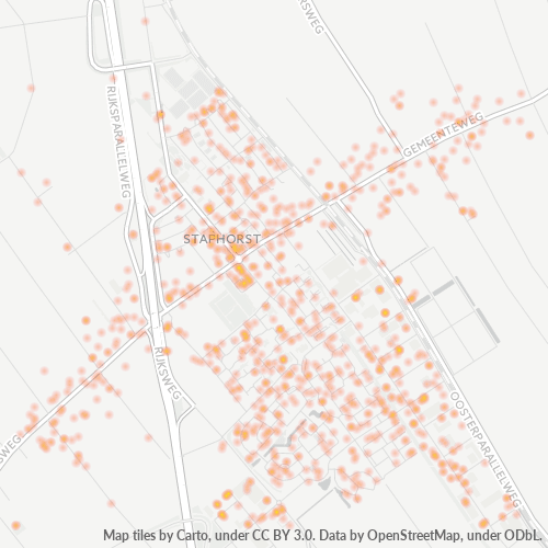 Dami ng Negosyo sa Postal Code 7951 - Staphorst, Provincie Overijssel