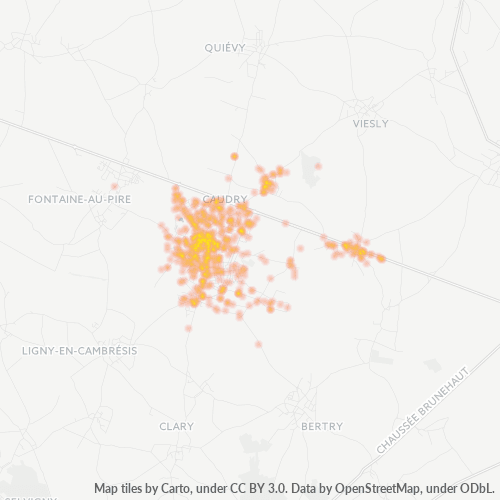 Dami ng Negosyo sa Postal Code 59540 - Béthencourt, Nord-Pas-de-Calais