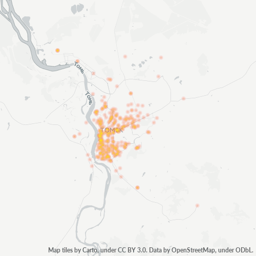 Dami ng Negosyo sa Postal Code 634000 - Tomsk, Tomsk Oblast