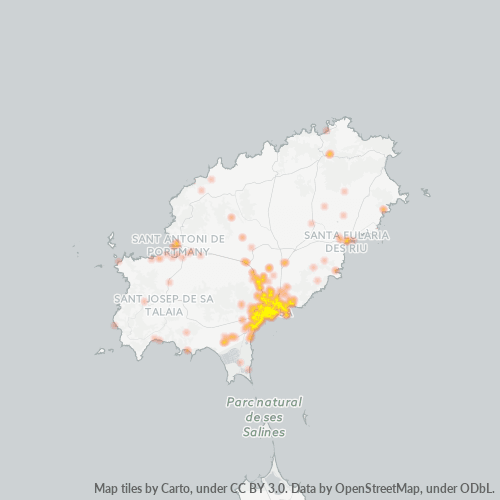 Bedrijfsconcentratie in Postcode 07800 - Ibiza-stad, Balearen