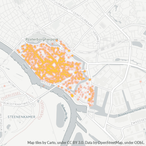 Dami ng Negosyo sa Postal Code 7411 - Deventer, Provincie Overijssel