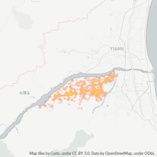 Bedrijfsconcentratie in Postcode 266 - Taiwan
